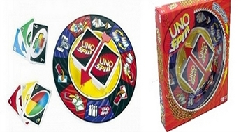 7Ls/9.96€ par jautru "UNO Spin" kāršu spēle visai ģimenei!