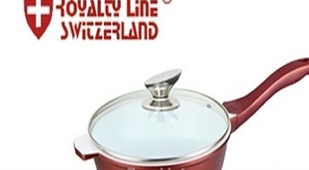 16Ls/22.77€ par kvalitatīvu "Royalty Line Switzerland" pannu ar keramisko pārklājumu!