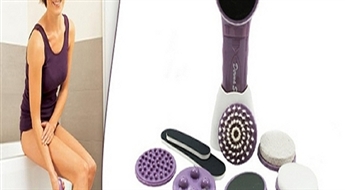 8Ls/11.38€ par daudzfunkcionālu ierīci "Derma Seta" divi vienā - epilators un masieris!