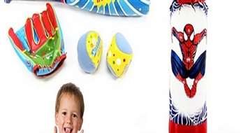 No 5.30Ls/7.54€ par boksa maisu bērniem, kurš atskaņo arī mūziku vai beisbola kompeltu!