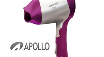 No 4.25Ls/6.05€ par Jūsu izvelēto matu fēnu "Apollo Primo" vai "Apollo Palermo"!