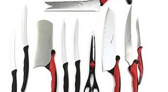 7.26Ls/10.33€ par kvalitatīvu virtuves nažu komplektu! Prieks gatavot!