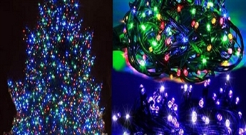 No 4Ls/5.69€ par zilu vai krāsainu LED lapiņu virteni Ziemassvētku eglītes rotāšanai!