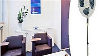 Tikai 9Ls/12.81€ par stāvošu ventilatoru "MAXON" ar 3 gaisa pūšanas iespējām! Labākais draugs biroja darbiniekiem karstajās vasaras dienās!
