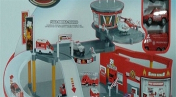 16.65€/11.70Ls par interesantu rotaļlietu komplektu bērniem - “Rescue Garage” glābšanas centrs ar mašīnām!
