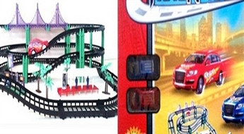 16.65€/11.70Ls par jautru un interesantu rotaļlietu bērniem – auto trasi un mašīnām “Track Racing”!