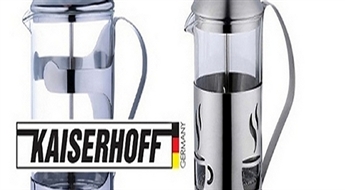 Sākot no 8.45€/5.94Ls par stilīgu un praktisku "Kaiserhoff" krūzi - tējkannu gardas kafijas baudīšanai!