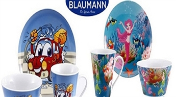 6.26€/4.40Ls par 3 daļīgu porcelāna trauku komplektu bērniem no "Blaumann" - bļodiņa, krūzīte un šķīvītis! Skaists komplektiņš!