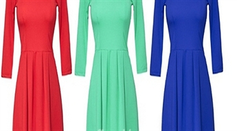 18.50€/13Ls par dažādu krāsu elegantu, sievišķīgu, romantiskā stila kleitu ar kuplu apakšu!