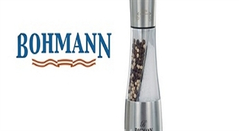 9.10€/6.39Ls par ērtām piparu-sāls dzirnaviņām “Bohmann"!