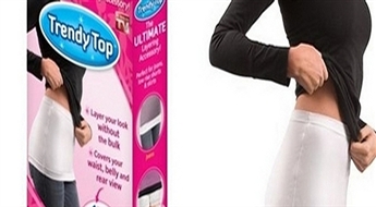 2.50€/1.76Ls par maskējošo vidukļa jostu "Trendy Top"!