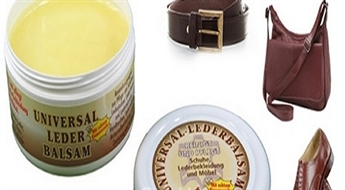 Tikai 4.40€/3.09Ls par augstas kvalitātes bezkrāsainu BIO balzāmu "Universal Leder Balsam" ādas materiālu kopšanai!
