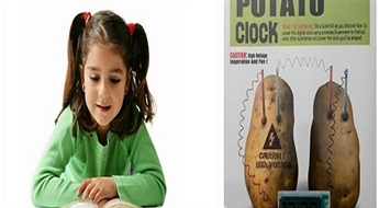 4.15€/2.92Ls par jautru zinātnisko komplektu bērniem "Potato clock"! Aizraus ikvienu mazo zinātnieku!