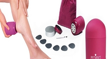 9.10€/6.40Ls par elektrisko pēdu skrubi "Pedi Pro Deluxe" ar papildiespējām!