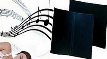 8€/5.62Ls par spilvenu "Pillow speakers" ar iebūvētu stereo atskaņotāju. Patīkamam miegam!