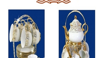 No 12.20€/8.57Ls par 12 daļu vai 13 daļu porcelāna servīžu komplektu „Bohmann“ ar statīvu!