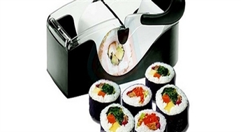 6.60€/4.64Ls par suši veidošanas aparātu "Perfect Roll-Sushi", kas ļaus daudz ātrāk un vieglāk pagatavot perfektas formas suši!