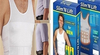 8Ls par unikālu elastīgo Slim'N Fit kreklu vīriešiem! Met malā kompleksus par ziemā uzkrātajiem kilogramiem!