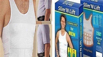 8Ls par unikālu elastīgo Slim'N Fit kreklu vīriešiem! Met malā kompleksus par ziemā uzkrātajiem kilogramiem!