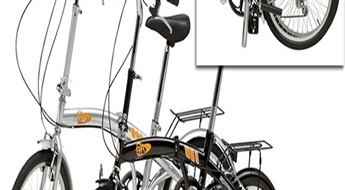 105Ls par kompakto salokāmo 16 collu velosipēdu "Born2ride" ar Shimano piedziņu un V veida bremzēm! Brauciet savā pilsētā vai gatavotieties ceļojumam ar velosipēdu!