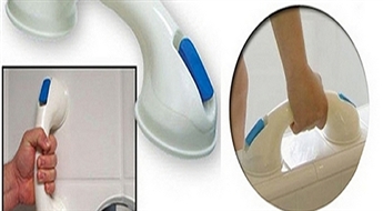 4.05Ls par ērto un droši vakuuma dušas vai vannas rokturi "Safety Grip Handle"! Dušojies droši!