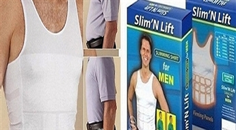 8Ls par unikālu elastīgo Slim'N Fit kreklu vīriešiem! Met malā kompleksus par ziemā uzkrātajiem kilogramiem!