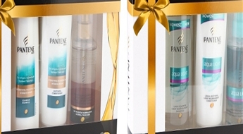 No 4Ls par "Pantene" matu kopšanas līdzekļu komplektu, "Pantene Aqua Light" vai "Pantene Intensive Repair"!