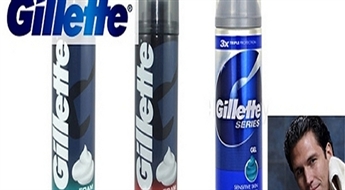 No 1.50Ls par augstas kvalitātes "Gillette" skūšanās piederumiem katra vīrieša gaumei - putas vai želeja!