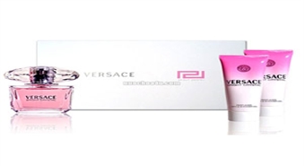Komplekts Versace Bright Crystal EDT 5ml+ 25ml dušas želeja + 25ml ķermeņa losjons! -60%