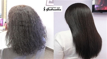 Salons Gabriella: Matu laminēšana vai keratīna maska + matu griezums + viegla veidošana – 50%
