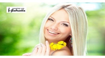 Cалон GABRIELLA: Стрижка + отбеливание прядей волос + лёгкая укладка со скидкой 50%!