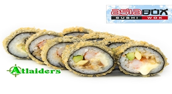 Asia Box дарит скидки на изысканные суши! Суши Temperamaki Gurman (16 шт.) со скидкой 50% - только за 5 латов!