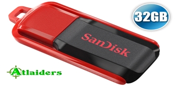 Хорошая идея для подарка! Флеш-память Sandisk Cruzer Switch на 32 Гб со скидкой 57% - всего за 12,49 лата!