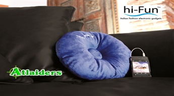 Mūzikas cienītājiem! Hi-Sleep spilvens ar iemontētu skaļruni - tagad ar 61% atlaidi – tikai par 9,75 Ls!