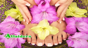 Классический педикюр + покрытие ногтей гель-лаком Shellac + легкий массаж стоп в кабинете красоты “T & E” со скидкой 48% - всего за 10,50 лата!