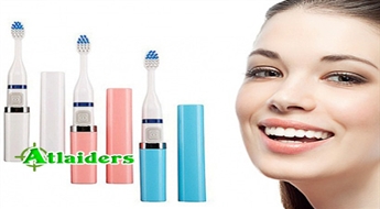 Ultraskaņas zobu suka Ultrasonic Toothbrush ar 2 uzgaļiem noņems pat visnoturīgāko aplikumu! Iegādājieties to tagad ar 56% atlaidi!