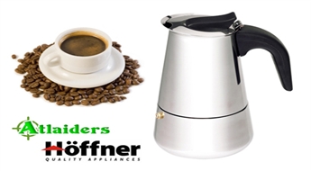 Кофейник Espresso для 6 или 9 персон – всего за 8,99 или 9,45 латов!