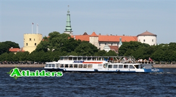 Elpu aizraujoša Rīgas panorāmas apskate un ceļojums Rīgas jūras līča virzienā uz kuģīša "Horizonts" vai "Jelgava" klāja tikai par 2,49 Ls!