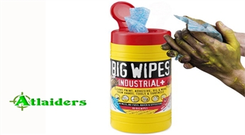 Profesionāla attīrīšana! Īpaši spēcīgas iedarbības tīrīšanas salvetes BIG WIPES INDUSTRIAL, sākot tikai ar 0,89 Ls!
