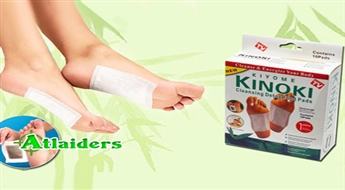 Очищающие организм пластыри «Kinoki Detox» всего за 1,85 лата!
