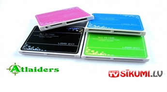 USB 2.0 Card Reader karšu lasītājs "15 VIENĀ"– tikai par 3,25 Ls!