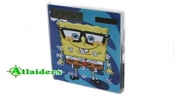 Interesants piedāvājums Jūsu bērnam! Sponge Bob kalkulators ar saules uzlādes funkciju!