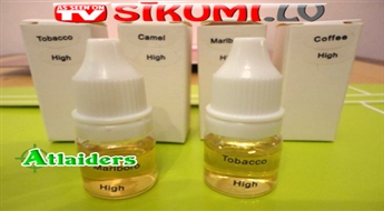 Šķidrums e-cigarešu kārtridžu uzpildei (5 ml) ar 50% atlaidi – tikai par 1 Ls!