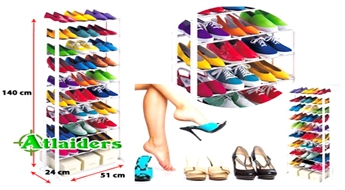Ietilpīgs, izturīgs un ērts metāla plaukts apaviem “Amazing Shoe Rack” - tagad tikai par 8,95 Ls!