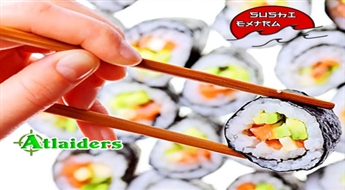 Iepriekš neredzēts piedāvājums no „SUSHIEXTRA”! Milzīgs un garšīgs suši komplekts “Hikaru” (72 gabaliņi) ar 50% atlaidi!