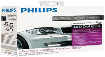 Gaišs piedāvājums! Dienas gaitas lukturi “Philips LED DayLight 8” komplekts ar 30% atlaidi!