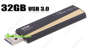 Суперскоростная USB-флешка SSK на 32Gb со скидкой  50 %!