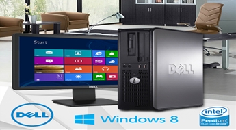 Компьютер "DELL"  Intel Pentium Dual-Core, Windows 8.1 Pro + 20LCD монитор