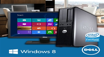 Dators "DELL"  Intel Pentium Dual-Core, Windows 8.1 Pro + 22LCD monitors
