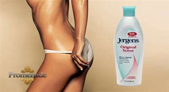 Maksimāli mitrinošs krēms ķermenim ar klasisku Ķiršu-mandeļu aromātu no Jergens® kolekcijas tikai 2.25Ls
